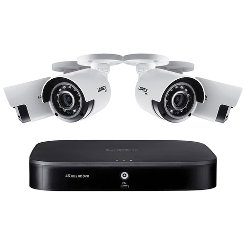 Lorex 4K Ultra HD 8-Channel Security System with Four 4K (8MP) Cameras and 1 TB DVR