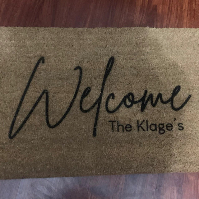 Personalized Welcome Door Mat